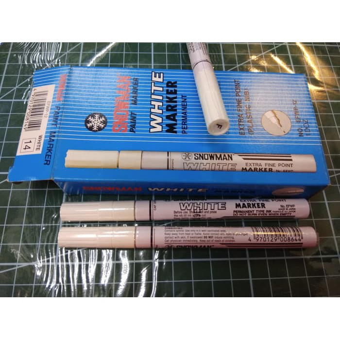 

Unik Paint Marker Snowman White Paint Extra Fine Point each