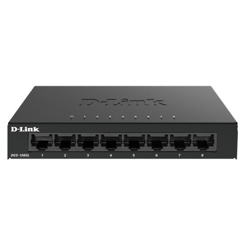 D-Link DGS-108GL 8 Port Gigabit Metal Case Unmanaged Switch DGS-108 GL