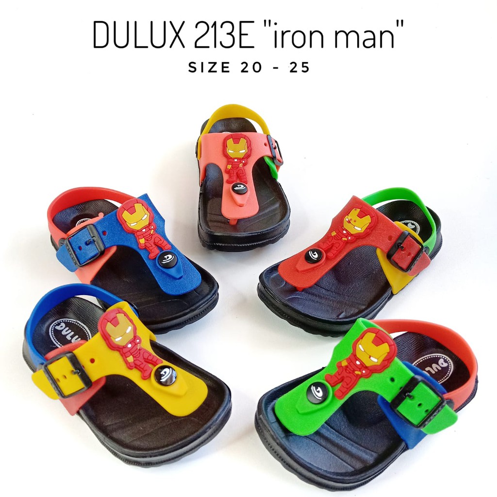 Sandal anak Ringan cowok dulux 213E motif Ironn man PKPKB-5
