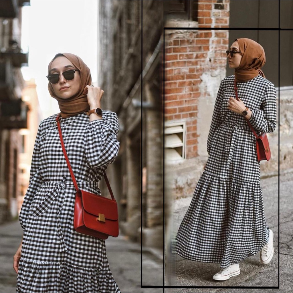 Damai fashion jakarta - baju MAXI DRESS muslim ZURIAH wanita - konveksi murah tanah abang