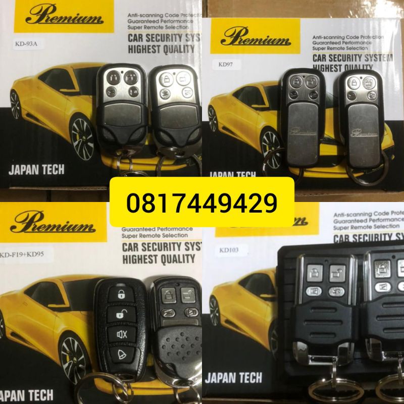 Jual ALARM SET MOBIL UNIVERSAL MODEL REMOTE | Shopee Indonesia