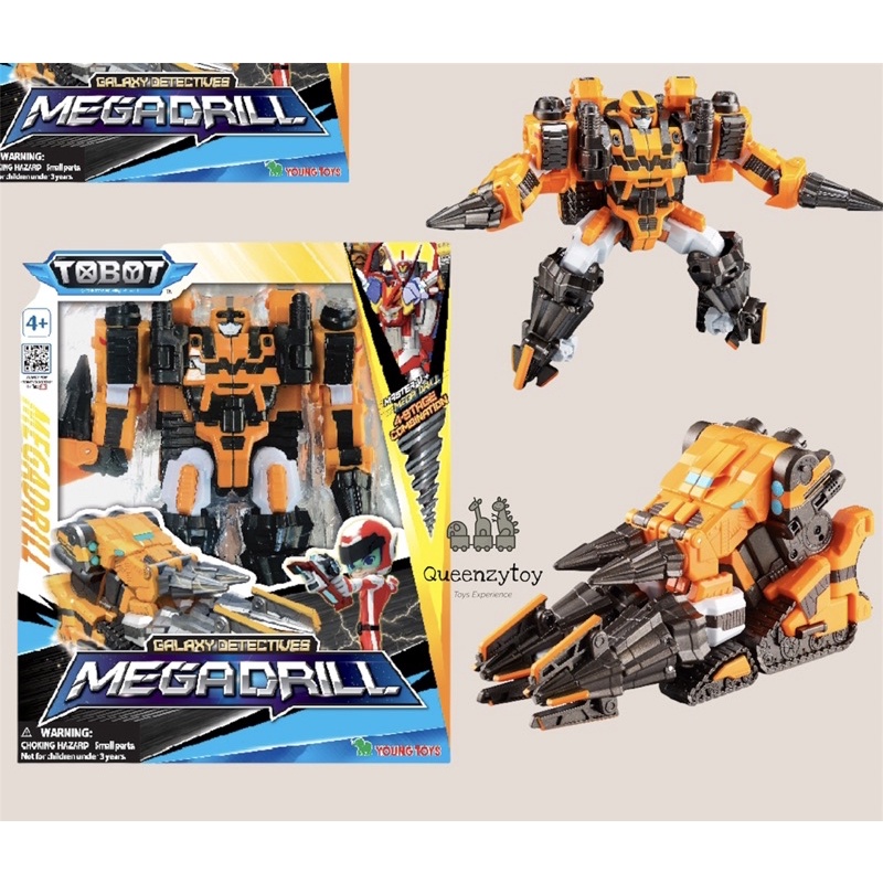 Tobot Galaxy Detectives GD Mega Drill Action Figure Robot Megadrill Mainan Anak Toy Kid Original