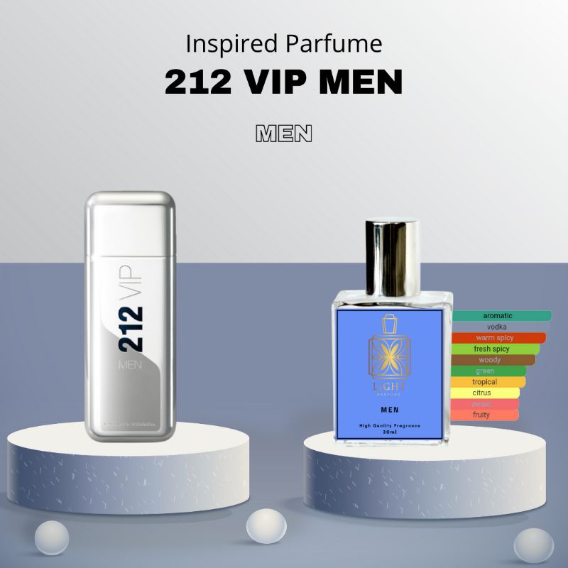 LIGHT PARFUME INSPIRED 212 VIP MEN Parfum Pria 212 VIP Parfum 212 VIP Men Minyak Wangi 212 VIP Men