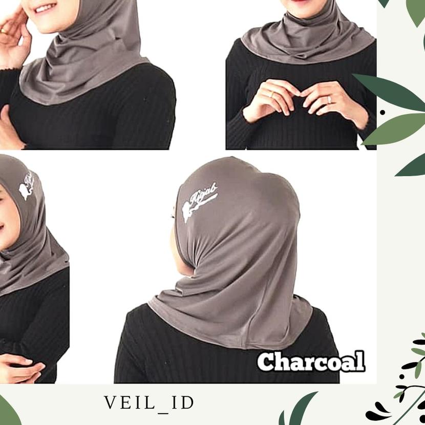 ➸ Hijab Sport Jilbab Kerudung Instan Sporty Olahraga Senam Gym Lari Renang Sepeda Dewasa Warna Polos