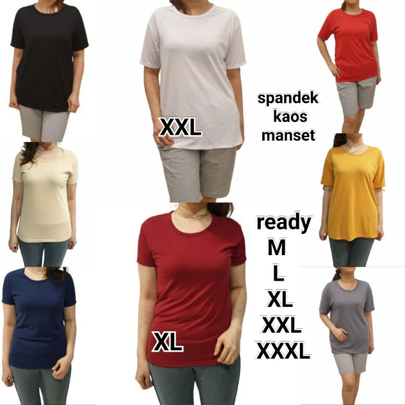 Meygrosir spandex manset tgn pendek M.L.XL.XXL.XXXL