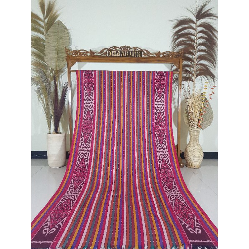 Kain Tenun Ikat Blanket Etnik ~Kalimantan~ Pelangi