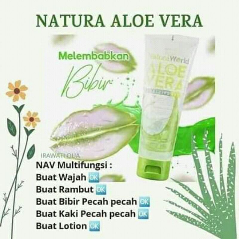 NATURA WORLD| Natura Aloe vera (NAV)| 100% ASLI