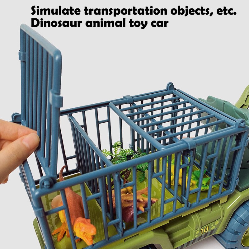 Large Size Dinosaur Car Toys Transport Carrier Truck Dinosaur Toys for 3-12 Years Old Boys and Girls