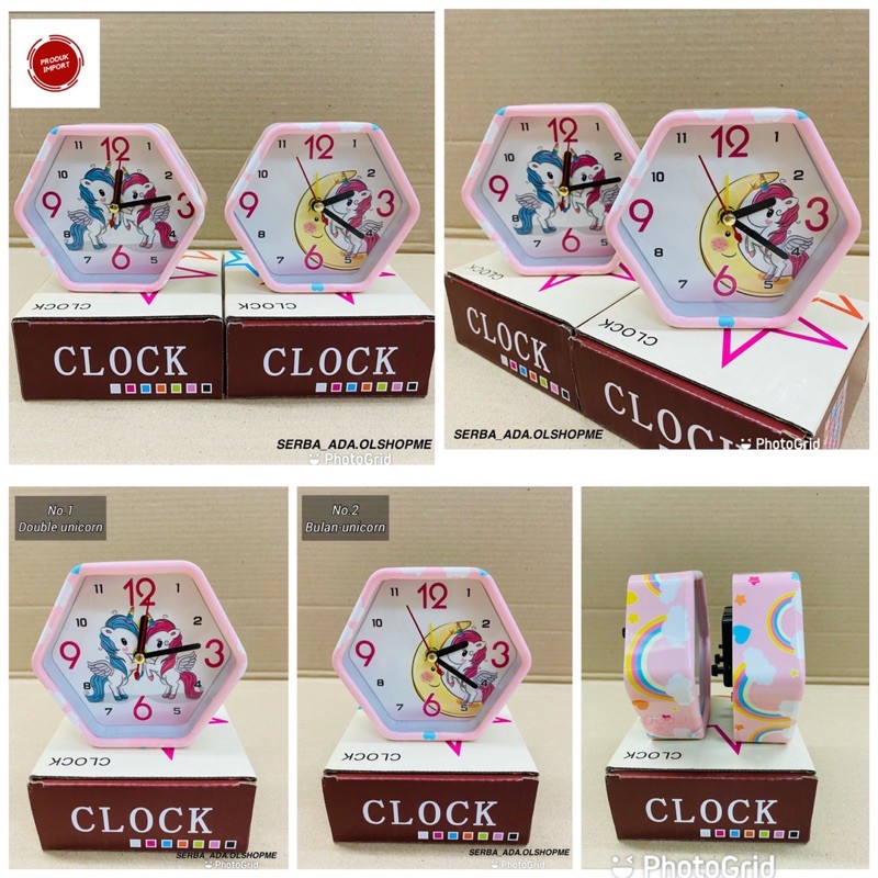 JAM BEKER IMPORT//JAM ALARM KARAKTER//JAM BEKER KARTUN//JAM VANSI IMPORT//TINGGI : 10CM//SOVENIR