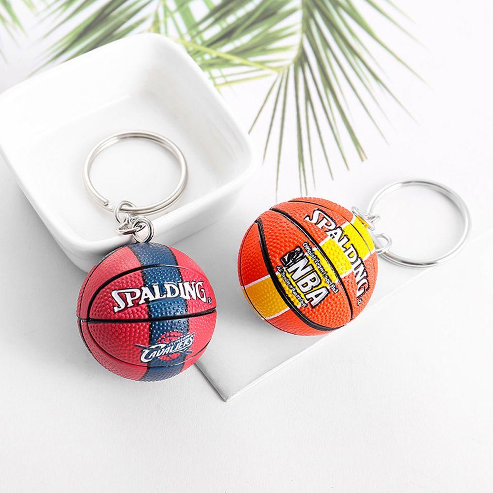 QUINTON Model Basket Gantungan Kunci Hadiah Dekorasi Koleksi Mainan Perhiasan Kecil Aksesoris Kunci Mobil Kepribadian Liontin Gantungan Kunci Olahraga Keyring