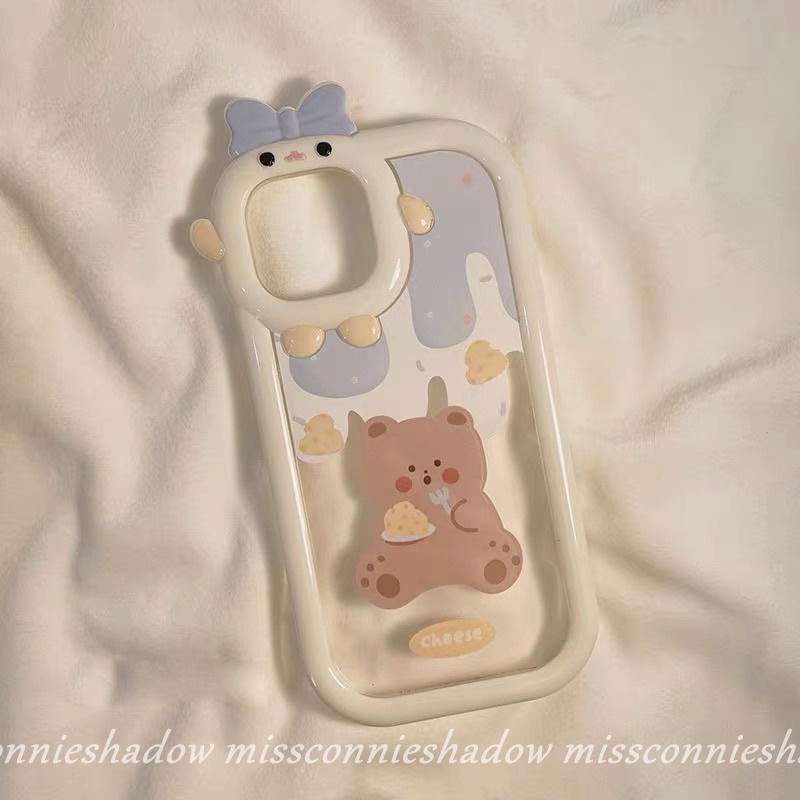 OPPO A17 A57 A77 A15 A55 A54 A12 A7 A5s A96 A95 A76 A74 A9 A53 A16K Reno 7 5F A16 A15s A31 A5 A35 A-N A16E A35 3D Soft Case Untuk Iphone