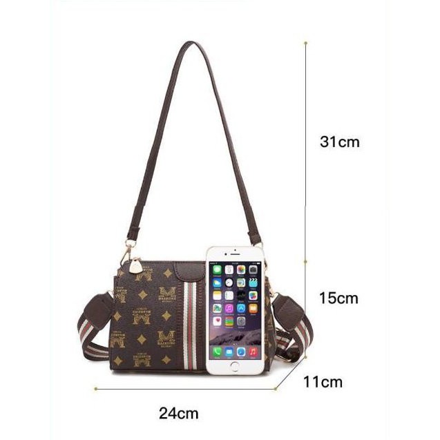 BJ7381 - MOTIF M/BROWN AXE/CROWN/FLOWER/GD/VIFN/FIOM - TAS SLEMPANG JINJING TOTEBAG HANDBAG TAS WANITA FASHION IMPORT MODIS ELEGAN TERMURAH TERLARIS TERBARU BAGSTORE JAKARTA TAS BATAM ZCJ4826 ELJ5036 JT7003 LT1788 BQ2847 CR7164 GT1890