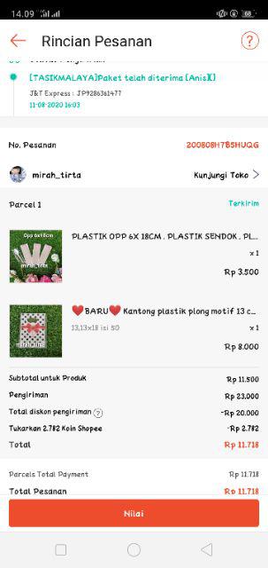 Plastik Opp 6x 18cm . Plastik Sendok . Plastik Kaca