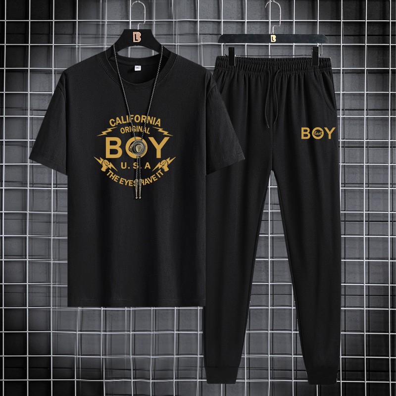 BEST SELLER SETELAN PRIA KOMBINASI KEREN KAOS PRIA + CELANA JOGGER / COWOK DISTRO ORIGINAL DAN