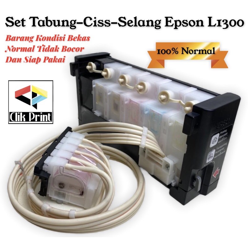Jual Tabung Tinta Epson L1300 Set Selang Ciss Indonesiashopee Indonesia 7754