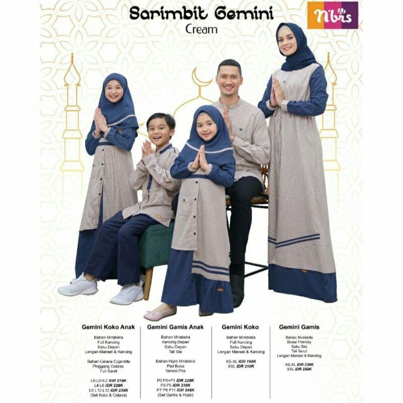 Nibras Sarimbit Gemini Crem