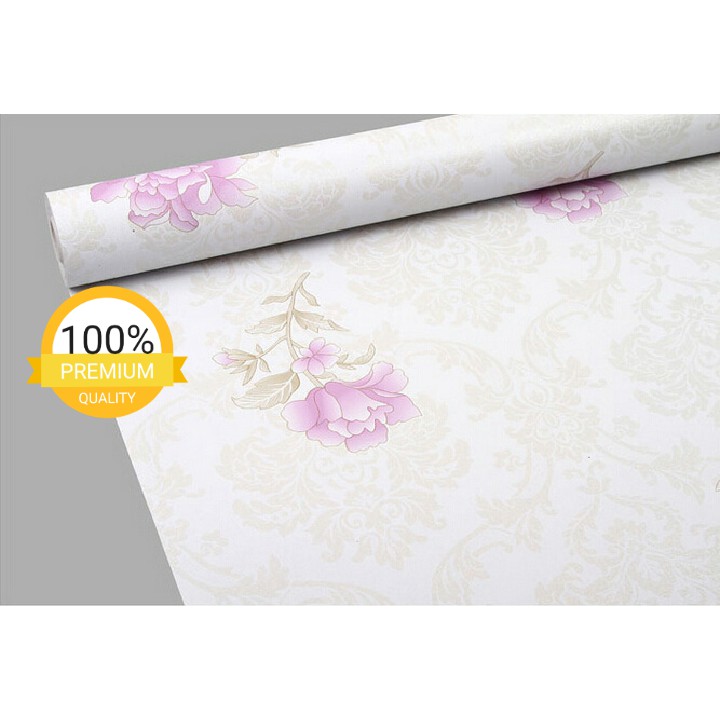 Wallpaper Sticker Dinding Grosir Murah Motif Kelopak Bunga Tulip