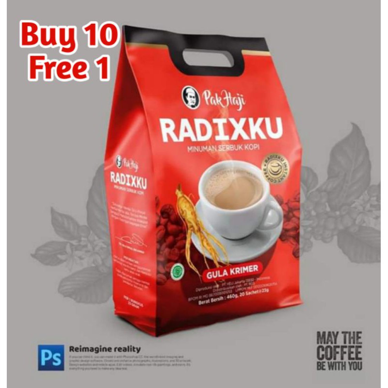 

Minuman Herbal Instan 10 BONUS 1 POUCH | RADIXKU PAK HAJI HPA INTERNASIONAL isi 20 sachet