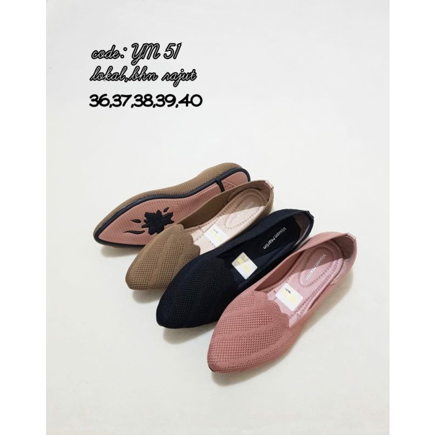 Sepatu Flat Bahan Rajut Vision Martin