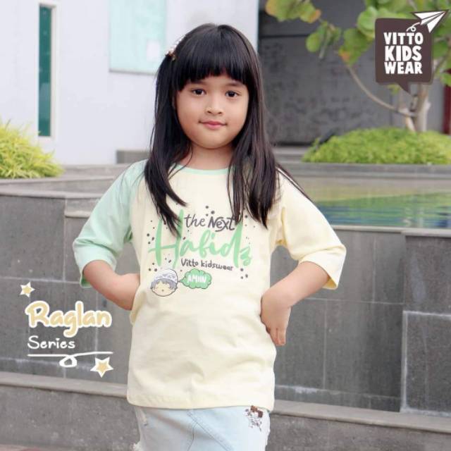  Kaos  Anak  Raglan Vitto  Yellow Muslim Series Shopee Indonesia