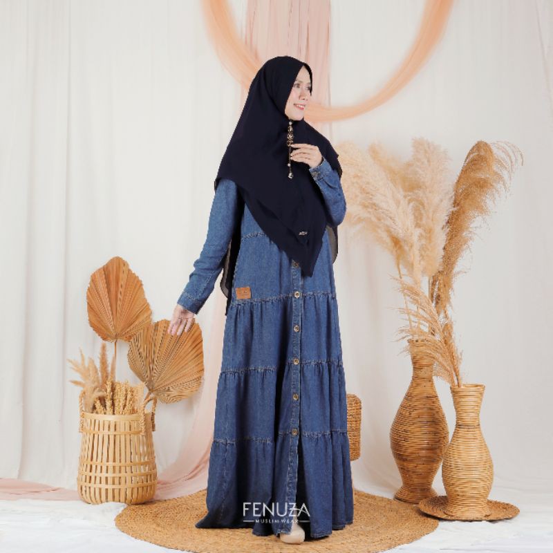 gamis denim Velove fenuza