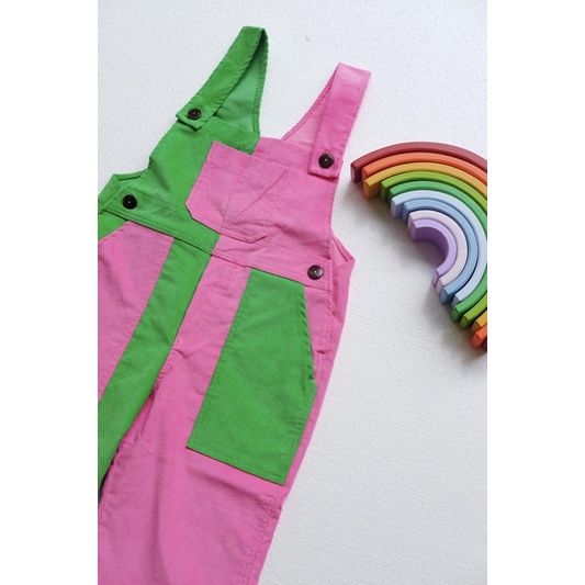 Colourfull 90’s long overalls Cameelbaby