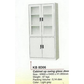 

HOT PROMO lemari arsip besi atas kaca & bawah panel modern design