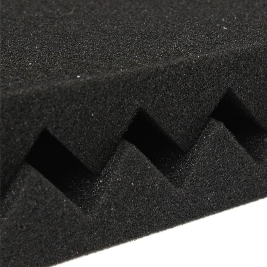 JROD Busa Telur Peredam Suara Acoustic Foam Soundproof Noise Reduction 30x30x2CM 6PCS - SFS1 - Black