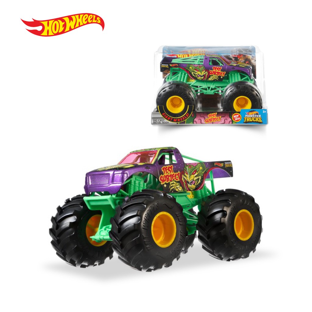  Hot  Wheels  Monster Trucks Test Subject Mainan  Mobil 