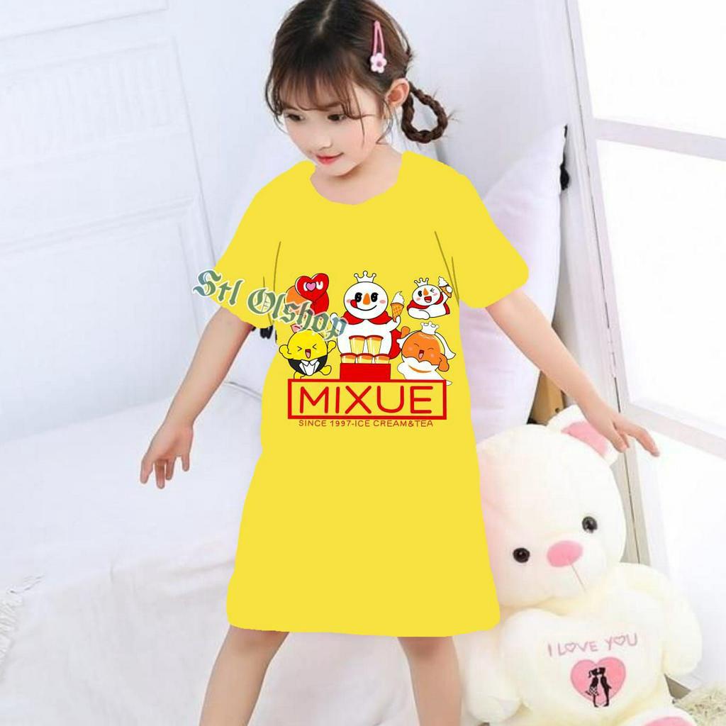 Daster anak perempuan murah | motif karakter unik | umur 1-10 Tahun