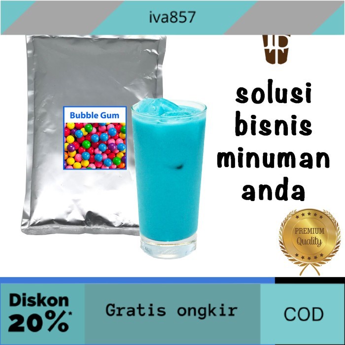 

PROMO Bubble Gum flavor drink powder. bahan minuman bubuk. kualitas bagus GRATIS ONGKIR