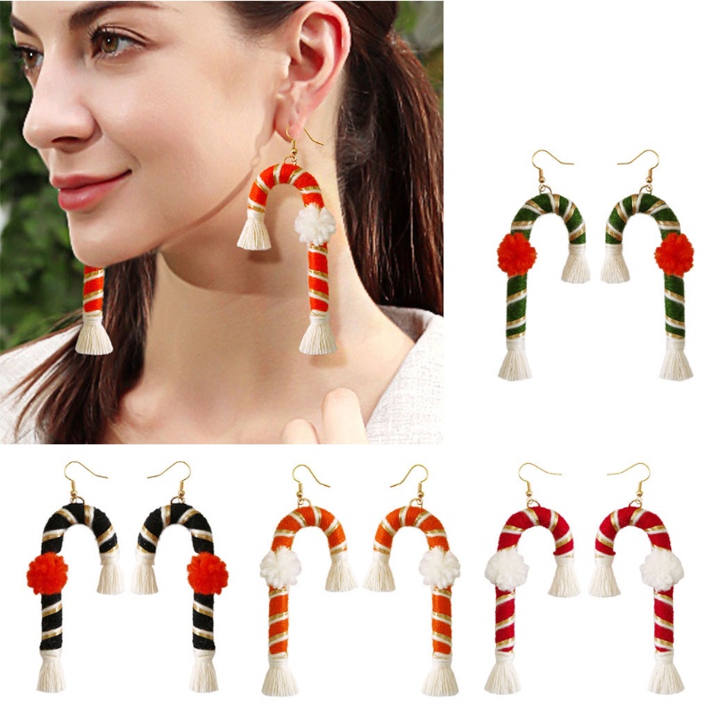 Siy Anting Tusuk Bentuk Tongkat 4 Warna Untuk Wanita