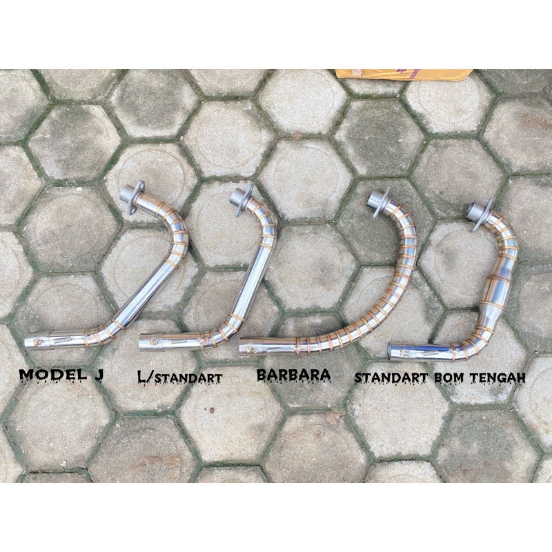 leher slip on stenlis knalpot gl mp tiger model L j barbara bom