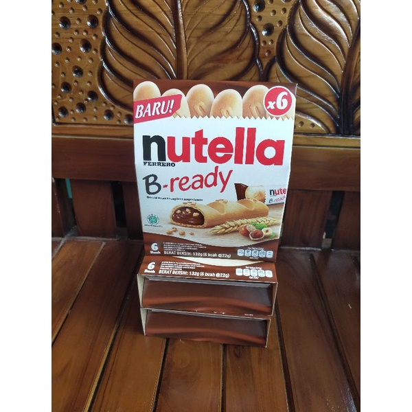 

Nutella b ready Biscuit biskuit cokelat coklat 132gr isi 6pack
