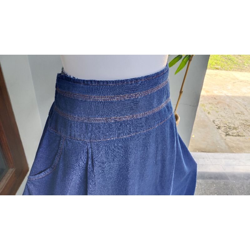 Rok Jeans Wanita / Rok Panjang Wanita / Rok Bordir / Rok Jeans Murah / Rok Cantik