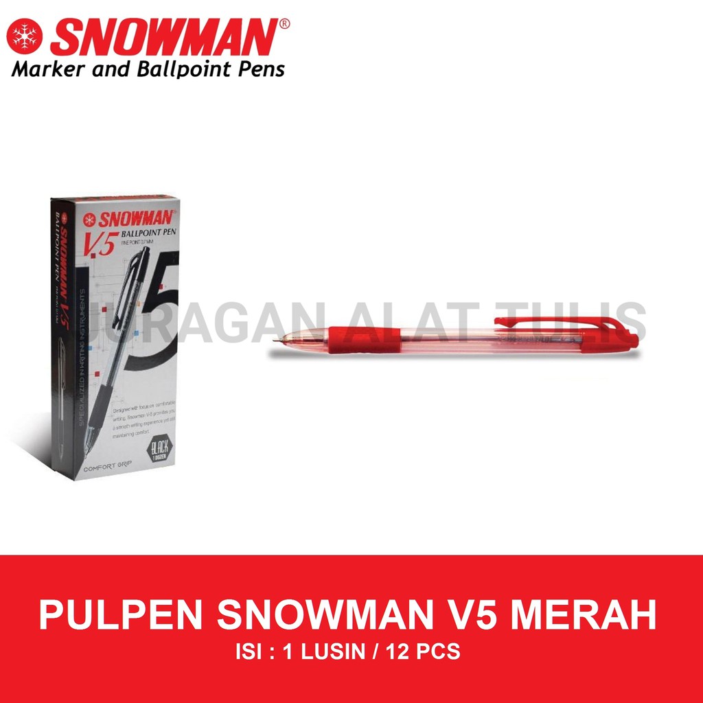 

PULPEN SNOWMAN V5 MERAH