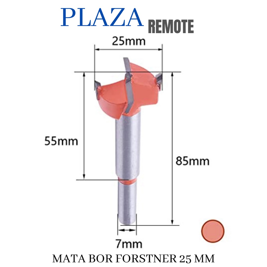 Forstner Bit MATA BOR Pelubang KAYU Engsel SENDOK drill bit 25 MM