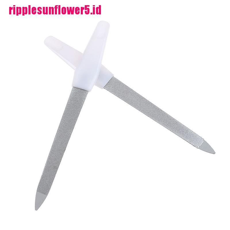 Kikir Kuku Dua Sisi Bahan stainless steel metal Untuk manicure pedicure