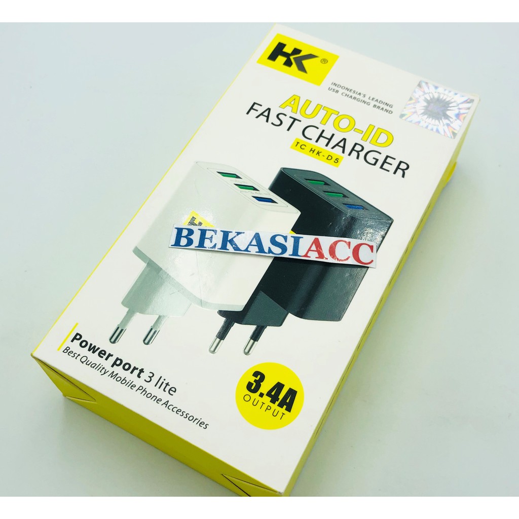 ADAPTOR CHARGER HK D5 QUALCOMM / ADAPTER CHARGER FAST CHARGING