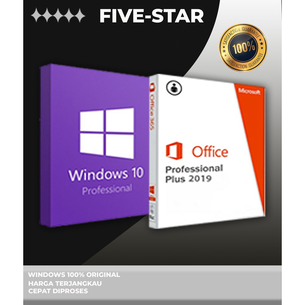 hot promo windows 10 pro dan office 2019 digital lisensi key original digital key   five star