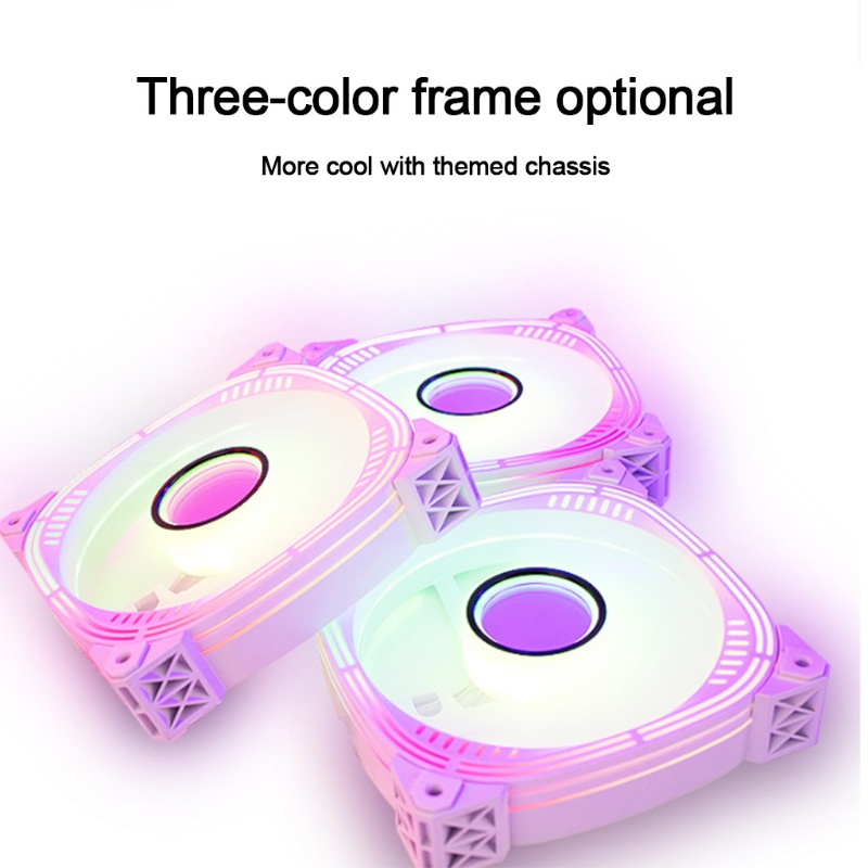Bt PC Cases Fans CPU Cooler Colorful Chassis Radiator System 120mm ARGB Kipas Pendingin