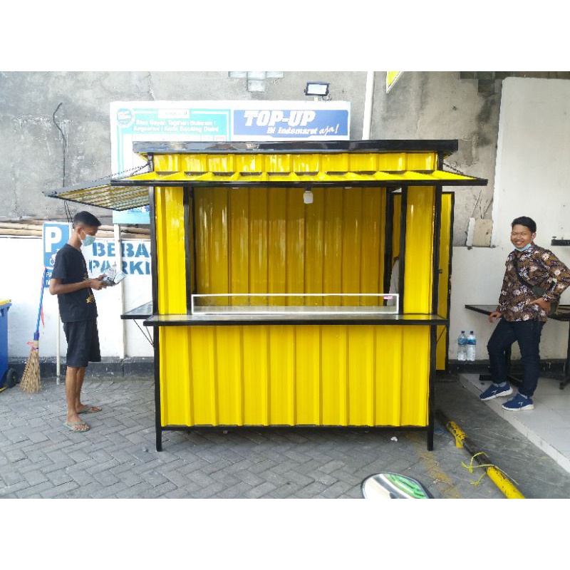 Booth Semi Kontainer Paling Murah Terjangkau Ukuran 200x150cm, tinggi 210cm By CV. RAJAKARYA 2