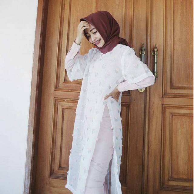 Tunik organza rubiah