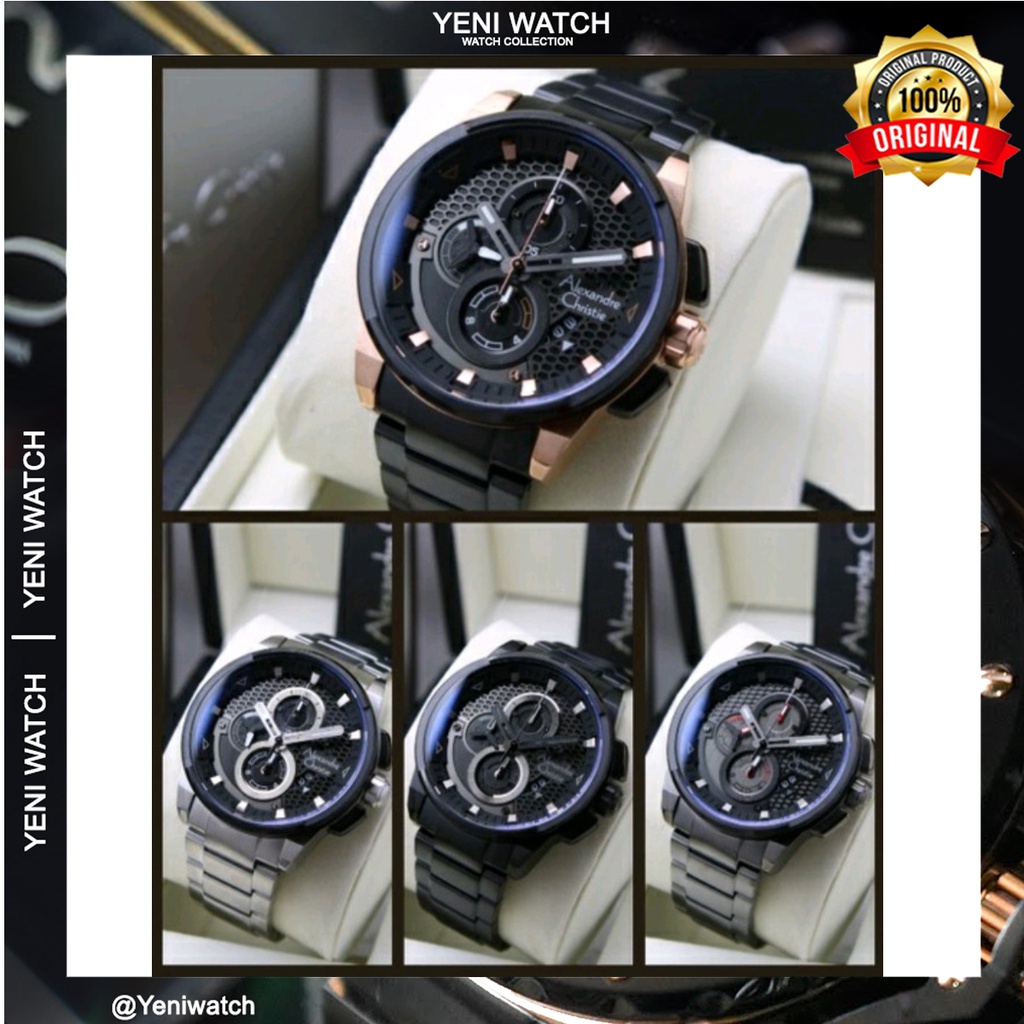 Alexandre Christie Ac6618 Jam Tangan Pria Original Garansi Resmi 1 Tahun.