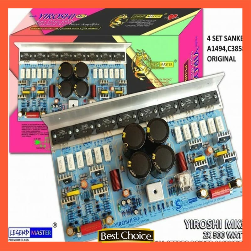 KIT POWER YIROSHI 1000W MK3 STEREO MK 3 MK-3 SANKEN ASLI LEGEND MASTER