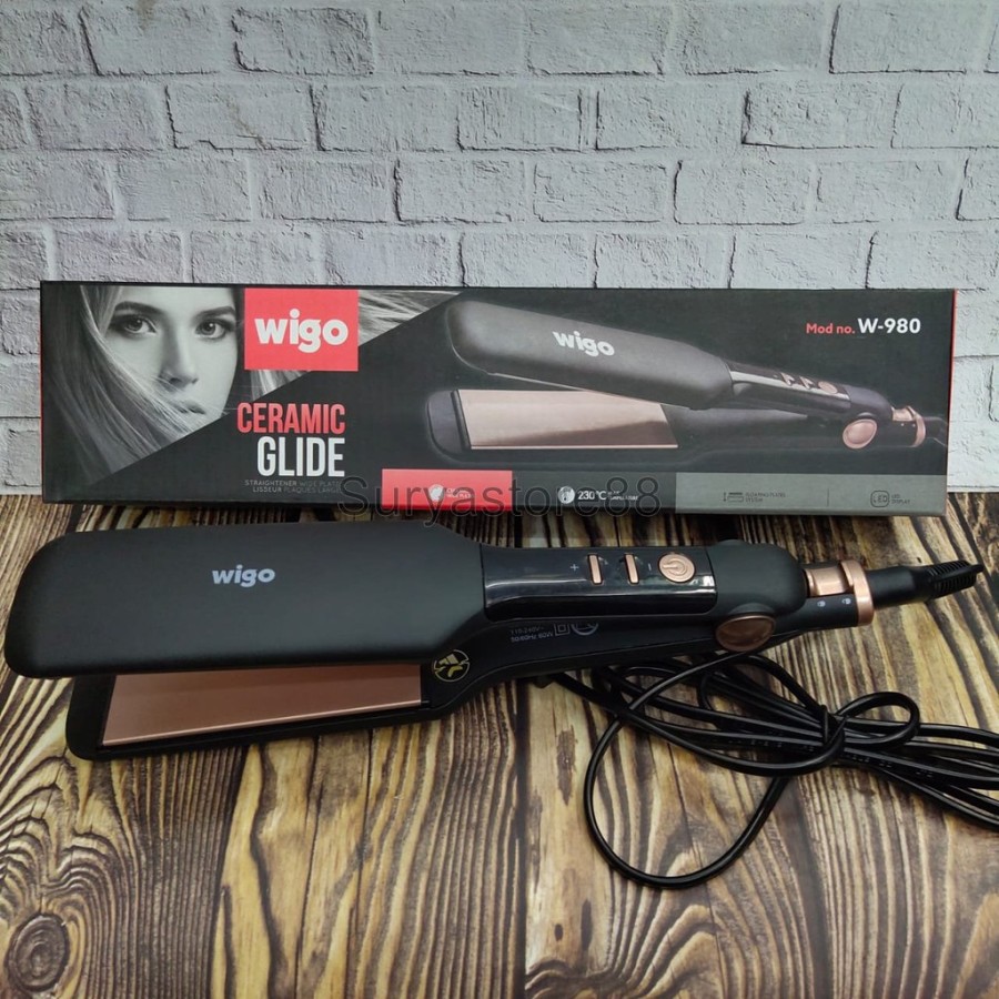 Catok BAGUS Pelurus Rambut Infrared Wigo W-980 Hair Straightener Moisture