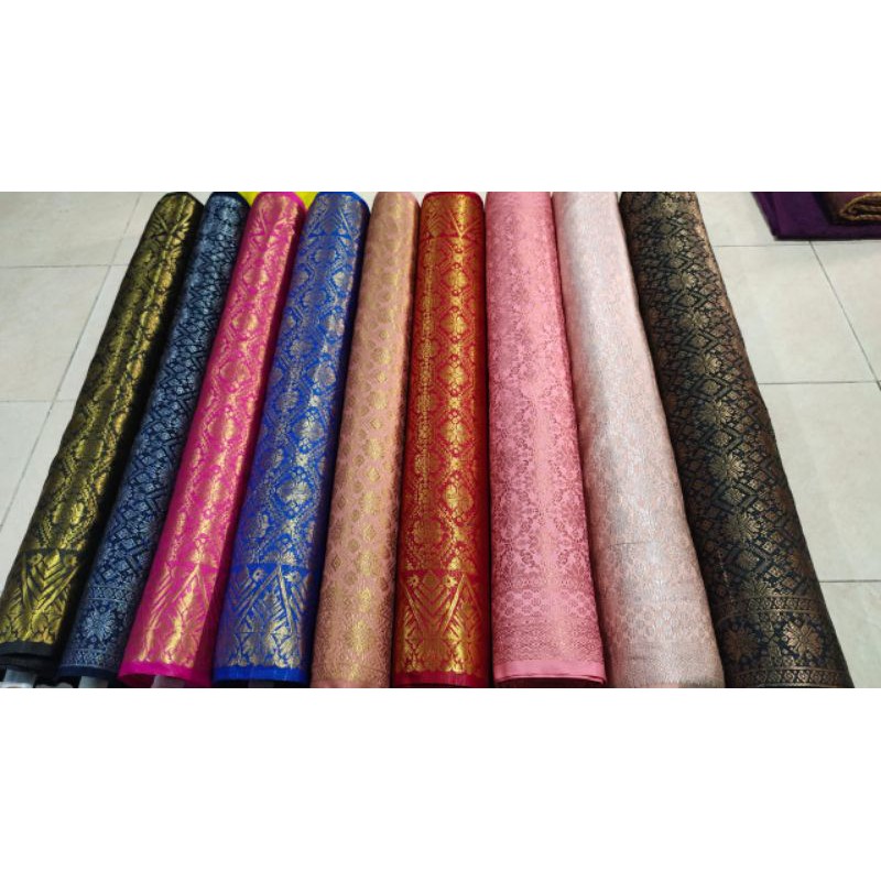 Songket Semi palembang,songket mesin,songket meteran,bahan songket semipalembang,songket india