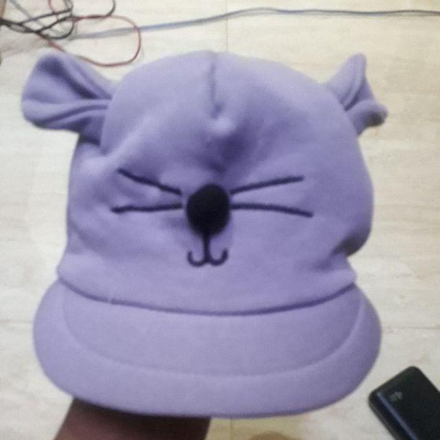 (1kg isi 25 pcs)Topi Bayi korea Karakter Kucing / COD-unggu