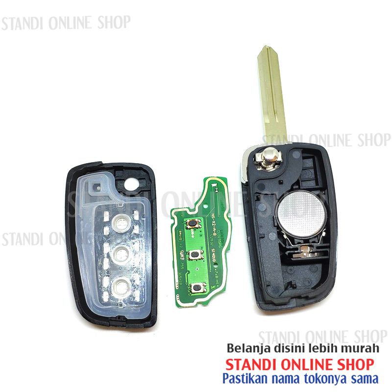 Flip Key Kunci Lipat Remote Alarm Nissan Grand Livina 2011-2017
