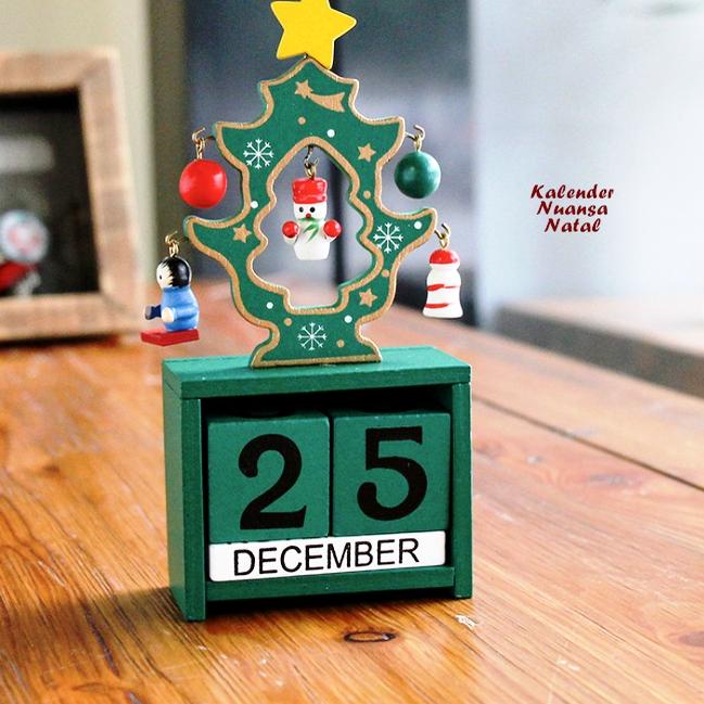 

Update - MOTIF NATAL Kalender Unik bahan kayu tanpa batas kado hadiah christmas.